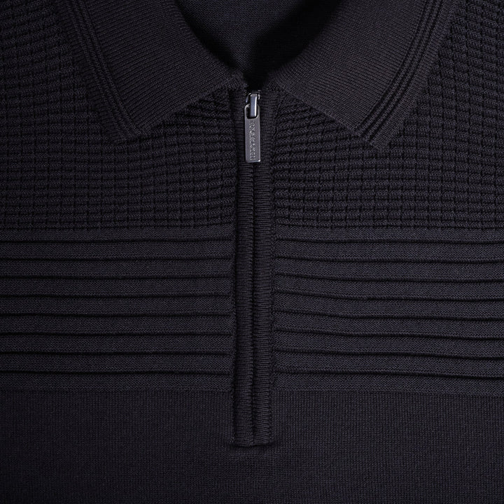 BUGATCHI - S/S 1/4 ZIP POLO SWEATER JH566PZ1
