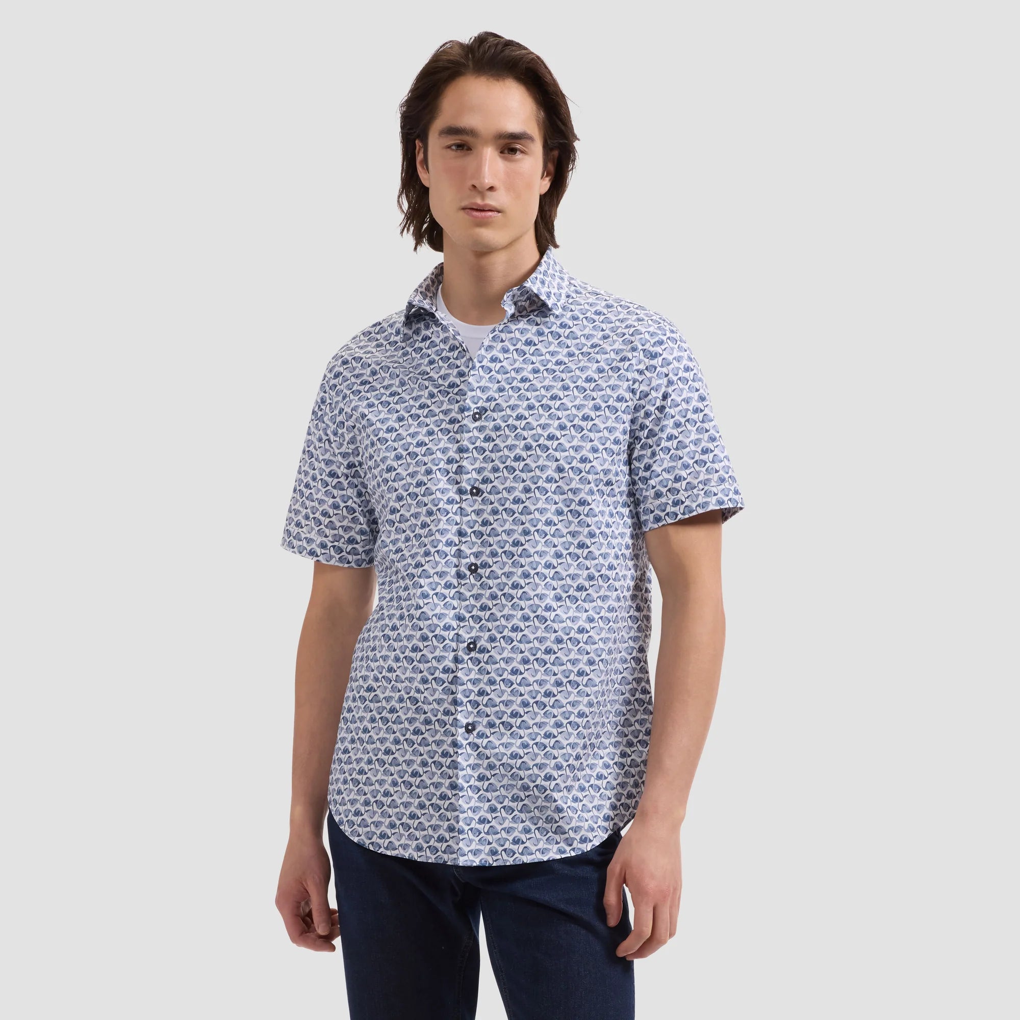 BUGATCHI - S/S ORSON WOVEN SHAPED JS3139S52S