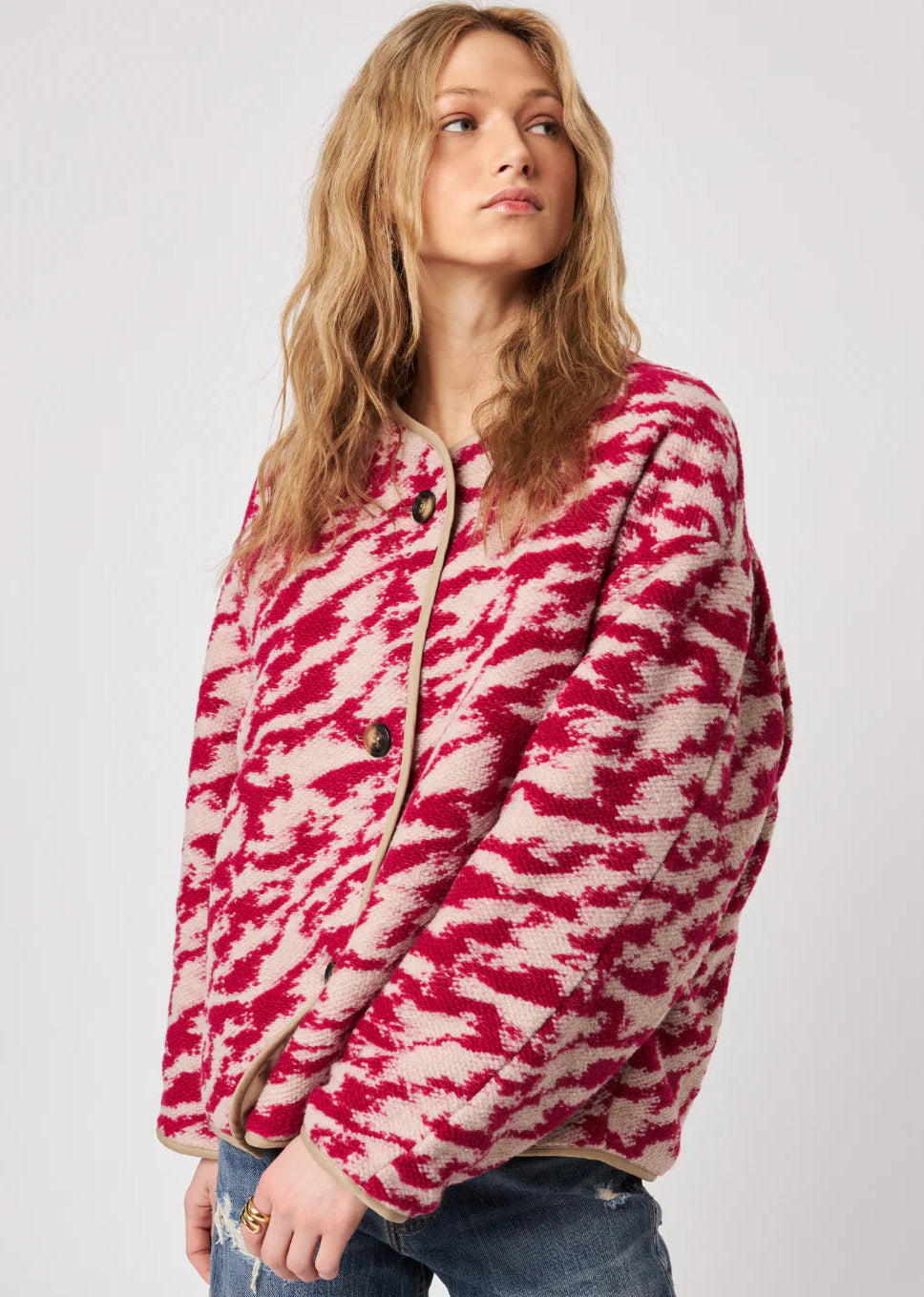 JOHN + JENN - WOMEN'S QUINCY SWEATER JACKET (REVERSIBLE)