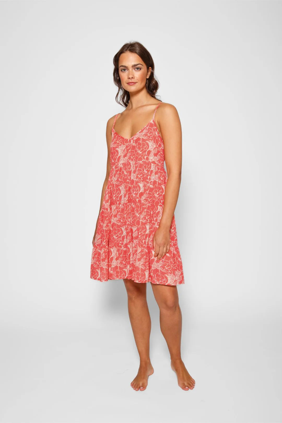 KOY RESORT- WOMEN'S BLOOM MINI TIERED DRESS