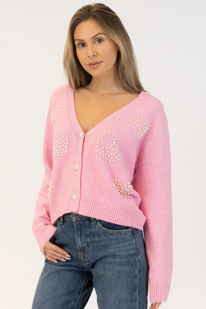 LYLA & LUXE - WOMEN'S KAILIE PEARL CARDIGAN