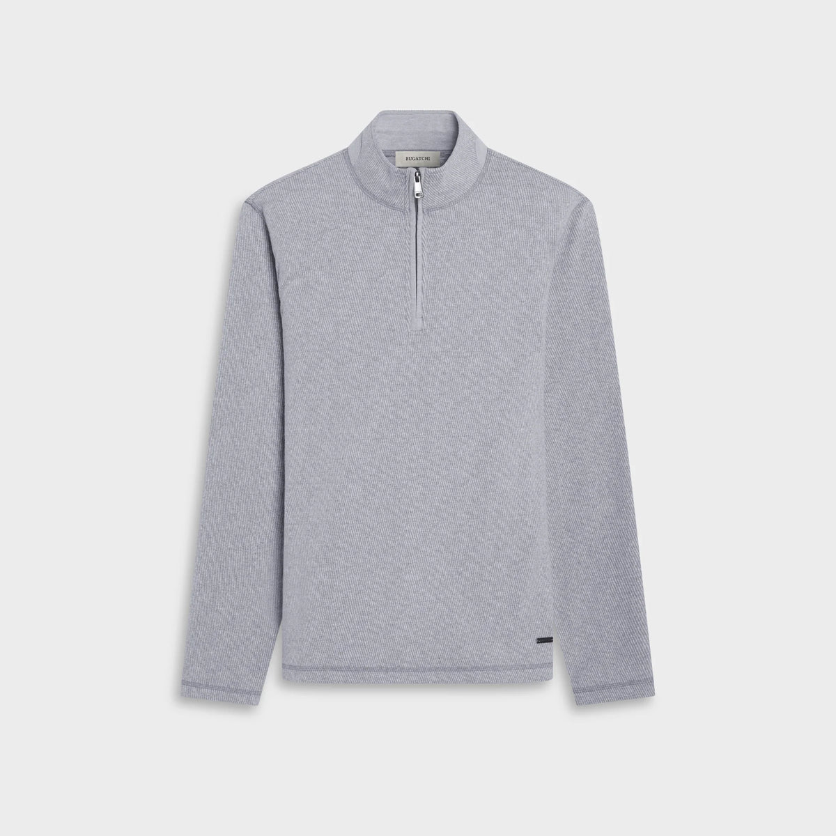 BUGATCHI - MEN'S MICRO STRIPE QUARTER-ZIP PULLOVER