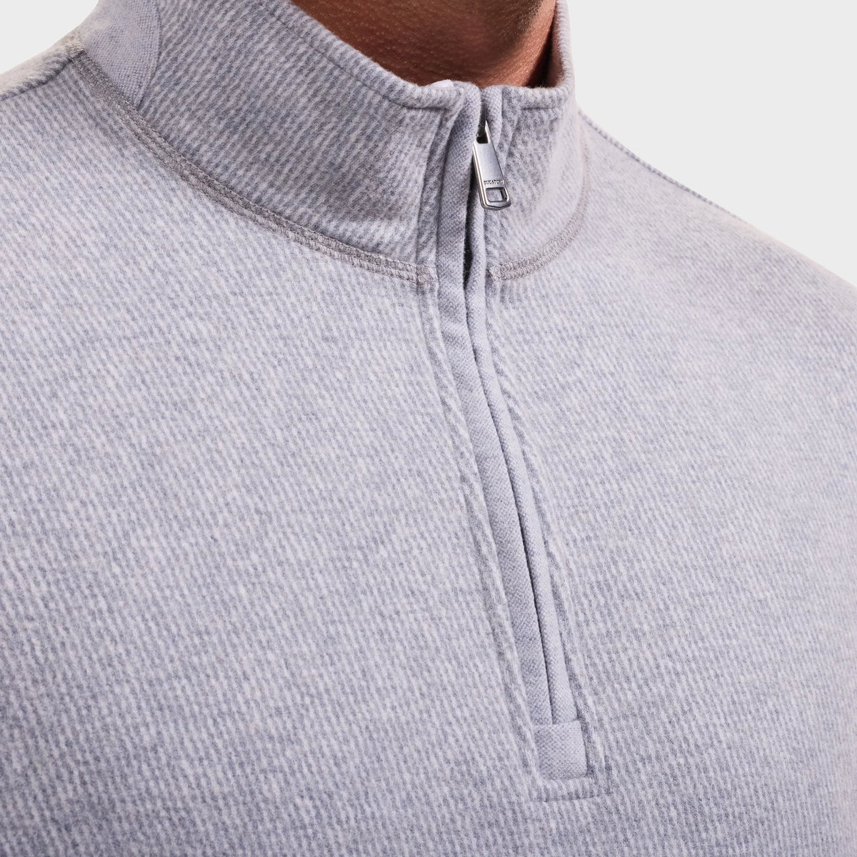 BUGATCHI - MEN'S MICRO STRIPE QUARTER-ZIP PULLOVER