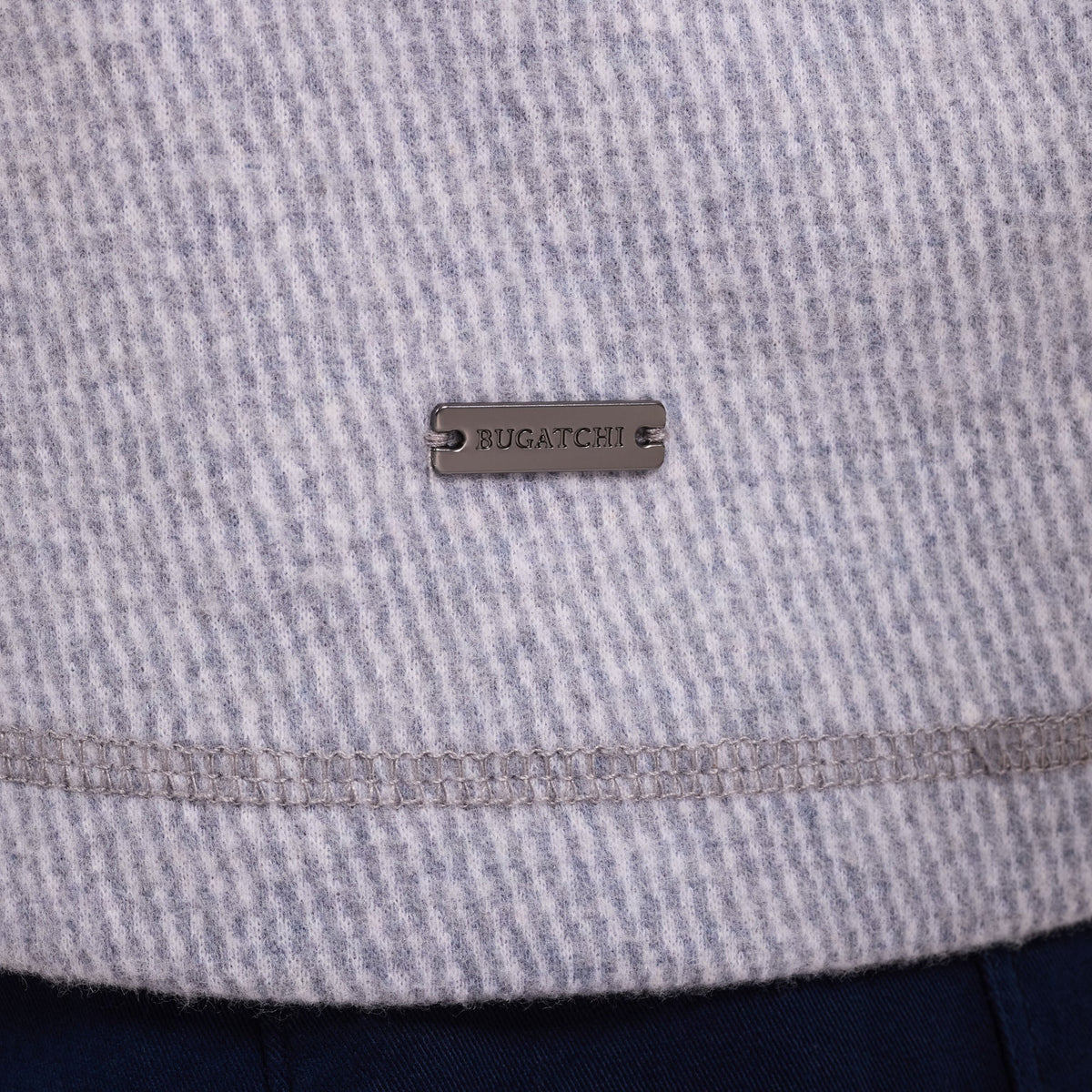 BUGATCHI - MEN'S MICRO STRIPE QUARTER-ZIP PULLOVER