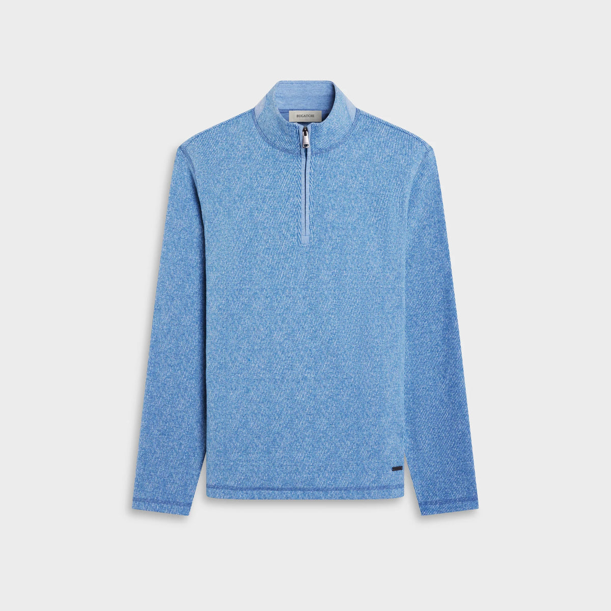 BUGATCHI - MEN'S MICRO STRIPE QUARTER-ZIP PULLOVER