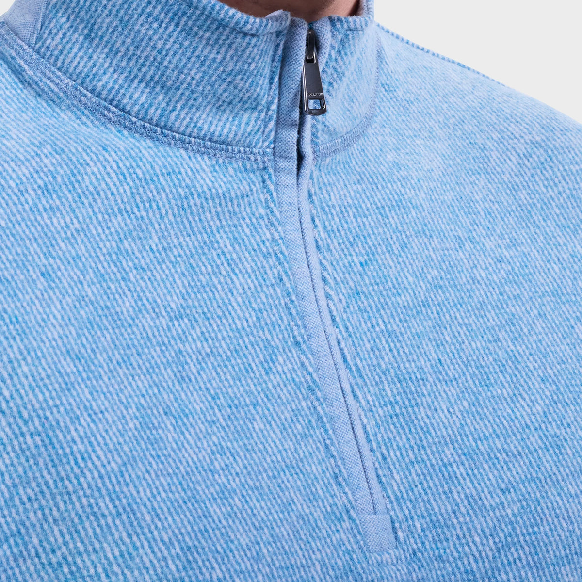 BUGATCHI - MEN'S MICRO STRIPE QUARTER-ZIP PULLOVER
