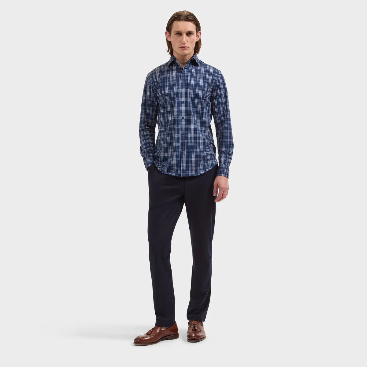 BUGATCHI - Devon OoohCotton® Plaid Shirt