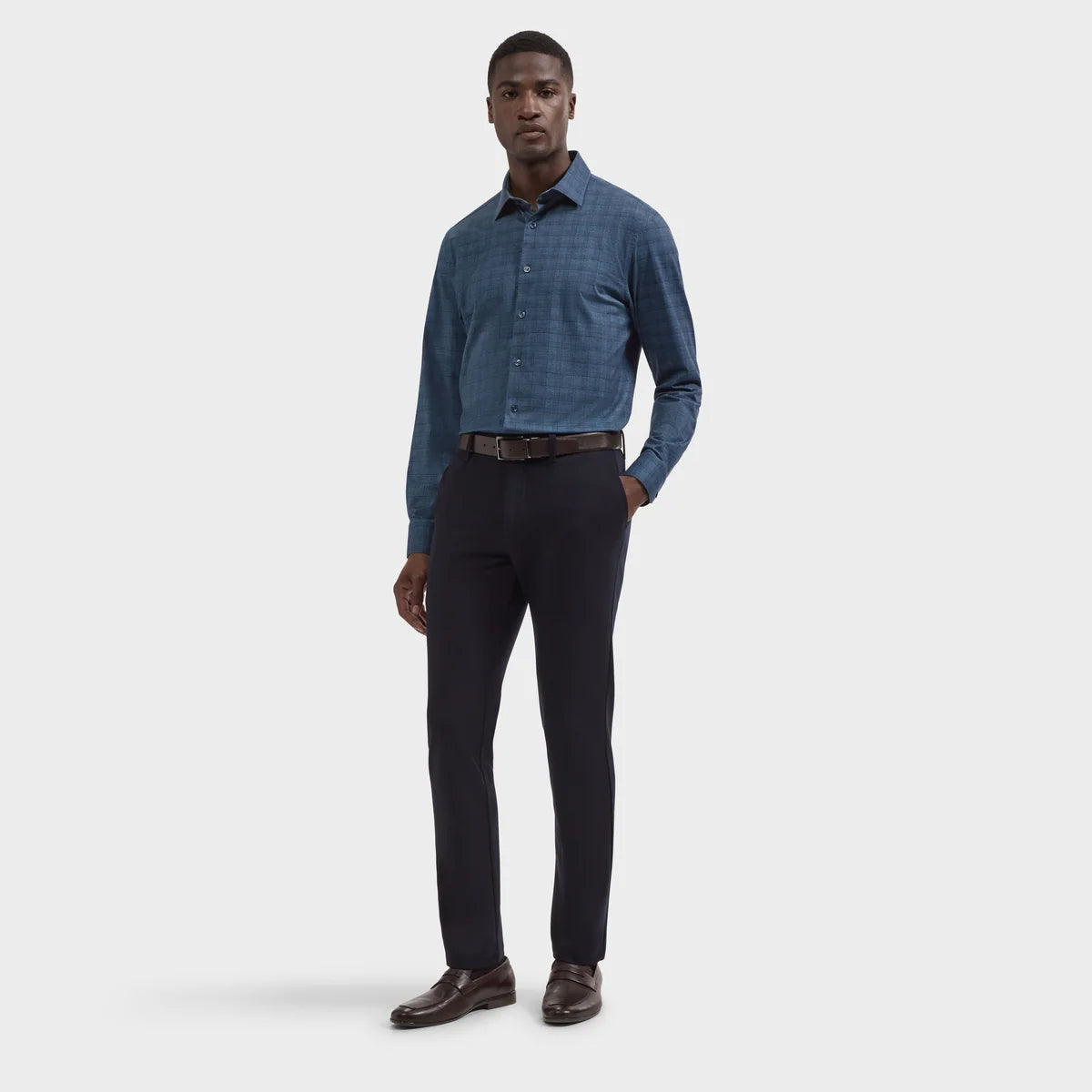 BUGATCHI - MEN'S JAMES OoohCotton® PLAID SHIRT