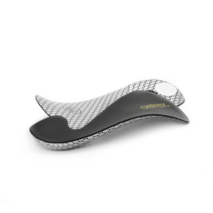 Orthotics Features

Cupped Heel
Designed to help cushion and stabilize the back of the foot so you can stay active on your feet all day.

Posted Heel
A medial rearfoot post that helps keep your feet aligned and controls over pronation.