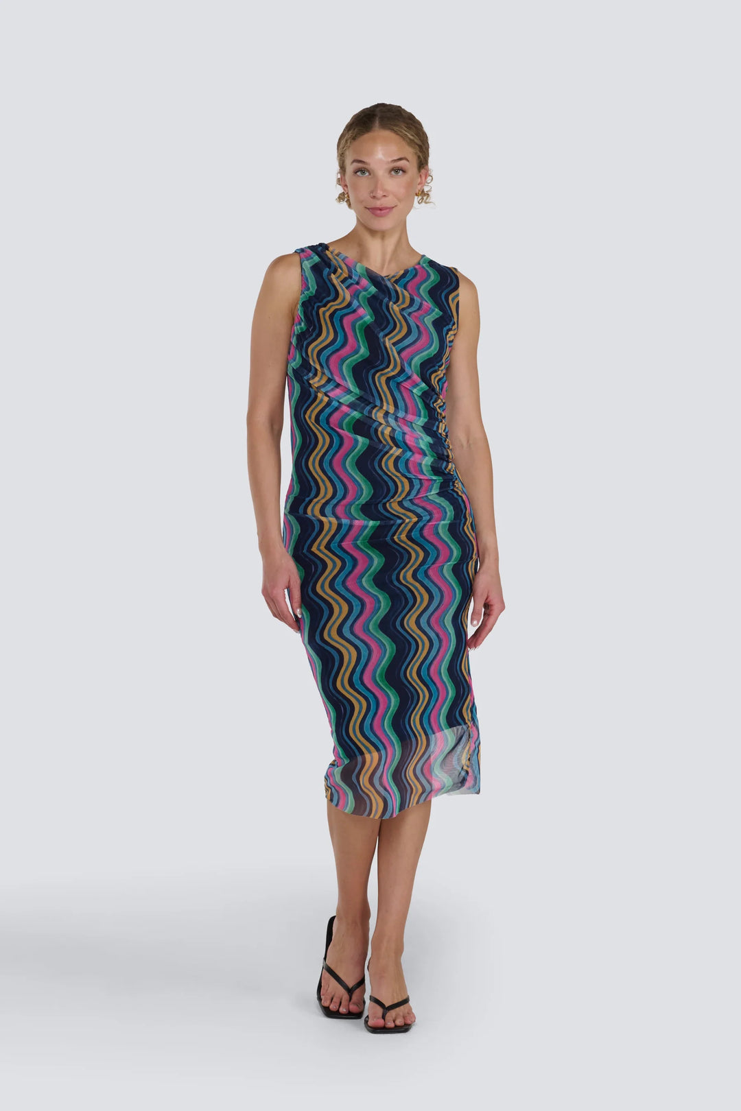 JESSICA LAURA - MESH PRINT DRESS