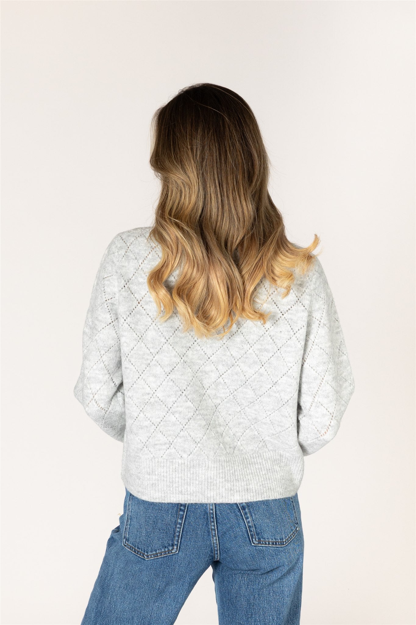 LYLA & LUXE - LACEYHEART NOVELTY CRYSTAL HEART CARDI