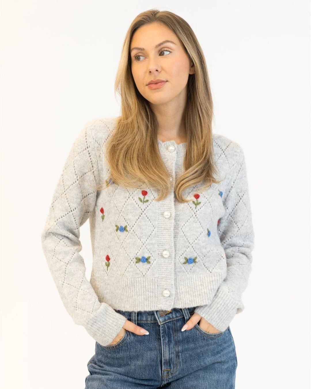 LYLA & LUXE - WOMEN'S LACEYROSE CARDIGAN 