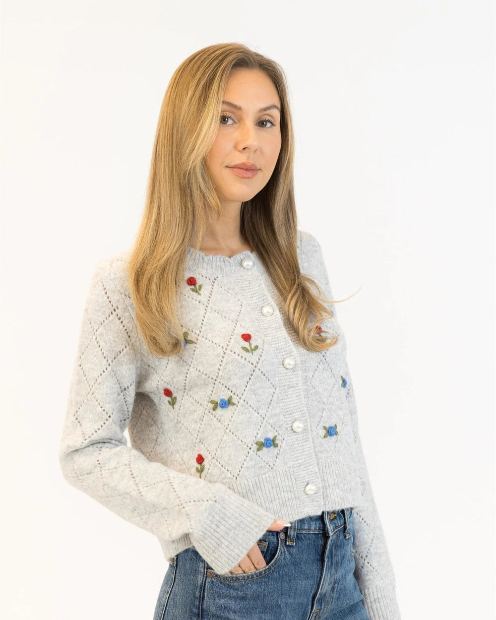 LYLA & LUXE - WOMEN'S LACEYROSE CARDIGAN 