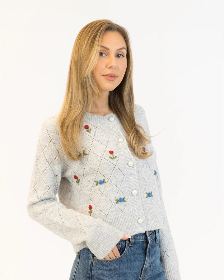 LYLA & LUXE - WOMEN'S LACEYROSE CARDIGAN 