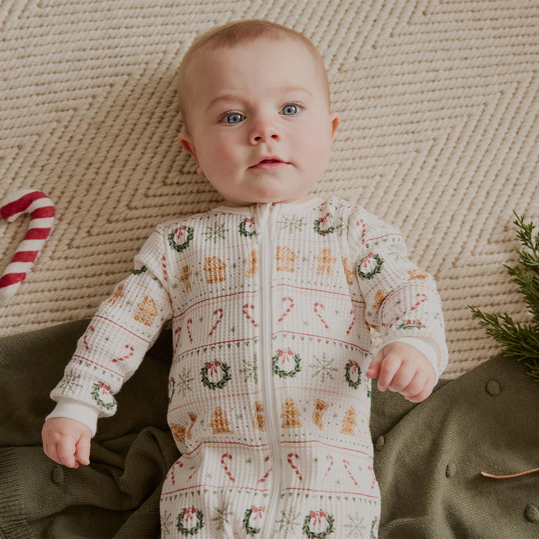 PETIT LEM- BABY HOLIDAY TREATS FAIR ISLE SLEEPER