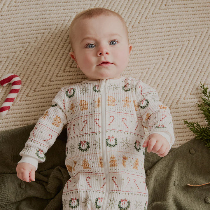 PETIT LEM- BABY HOLIDAY TREATS FAIR ISLE SLEEPER