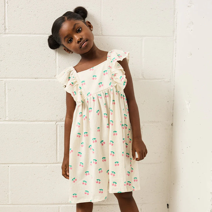 MILES THE LABEL- Kids Cherries Jersey Dress