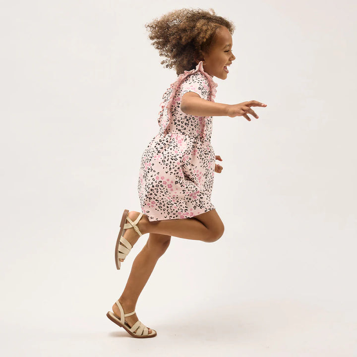 MILES THE LABEL - GIRL S/S DRESS KNIT-PINK LT. 26RMW02D02-Y