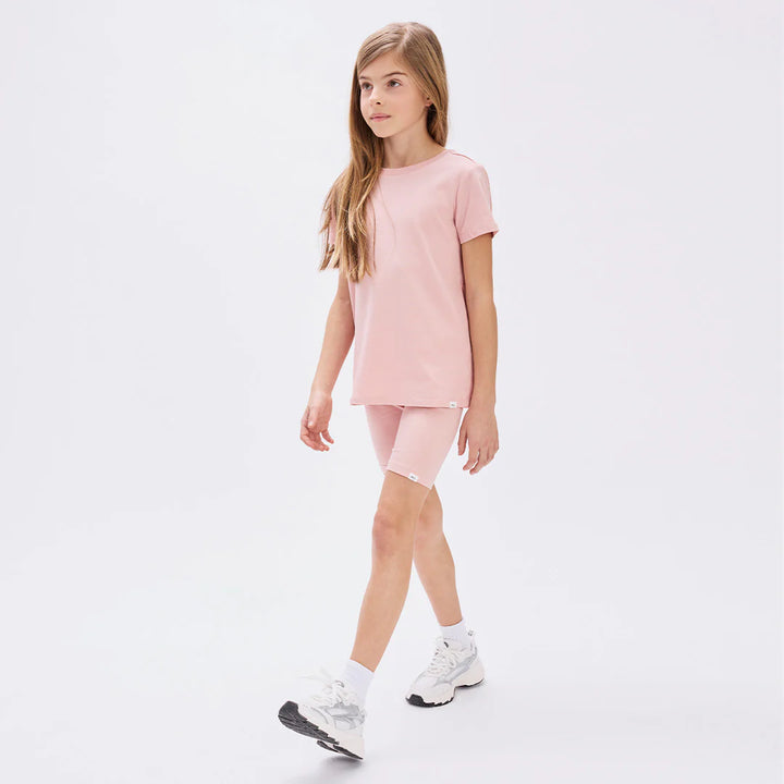 MILES THE LABEL - GIRL TOP S/S KNIT-PINK LT. 26SBW27T11-K