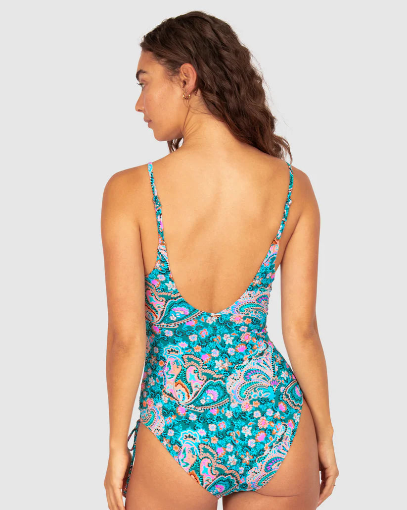 BAKU- WOMEN'S 1PC SOUTH BEACH RUCHED SIDE SWIMSUIT
