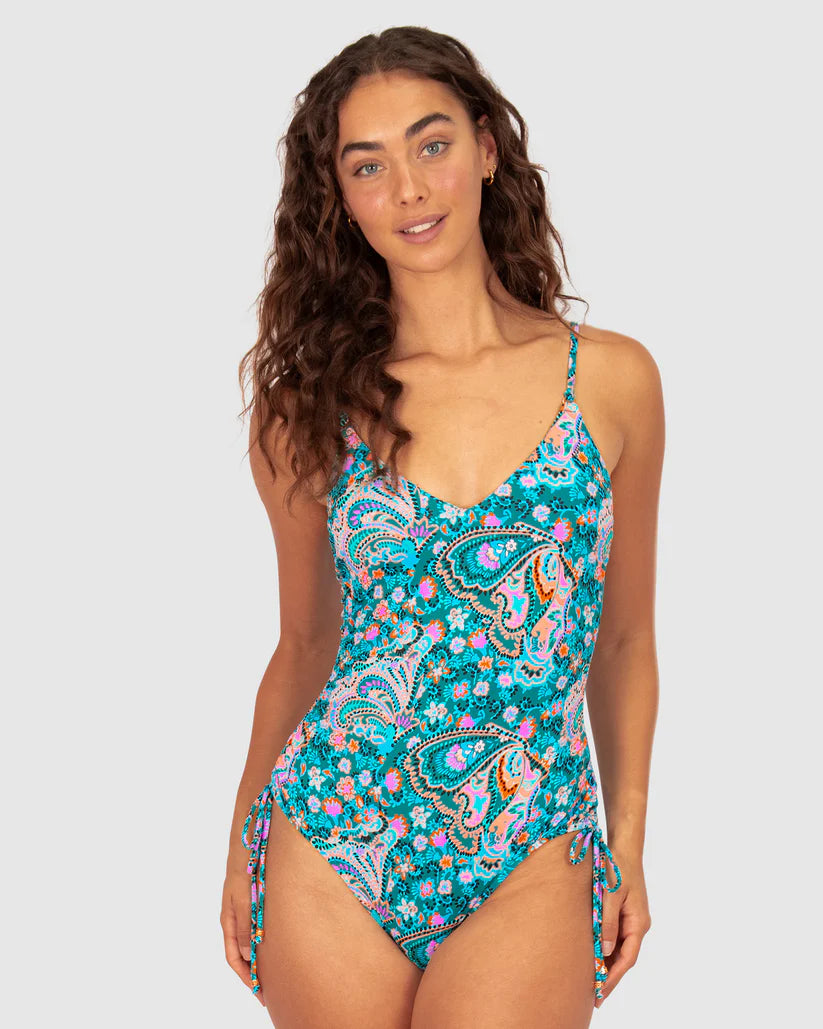 BAKU- WOMEN'S 1PC SOUTH BEACH RUCHED SIDE SWIMSUIT