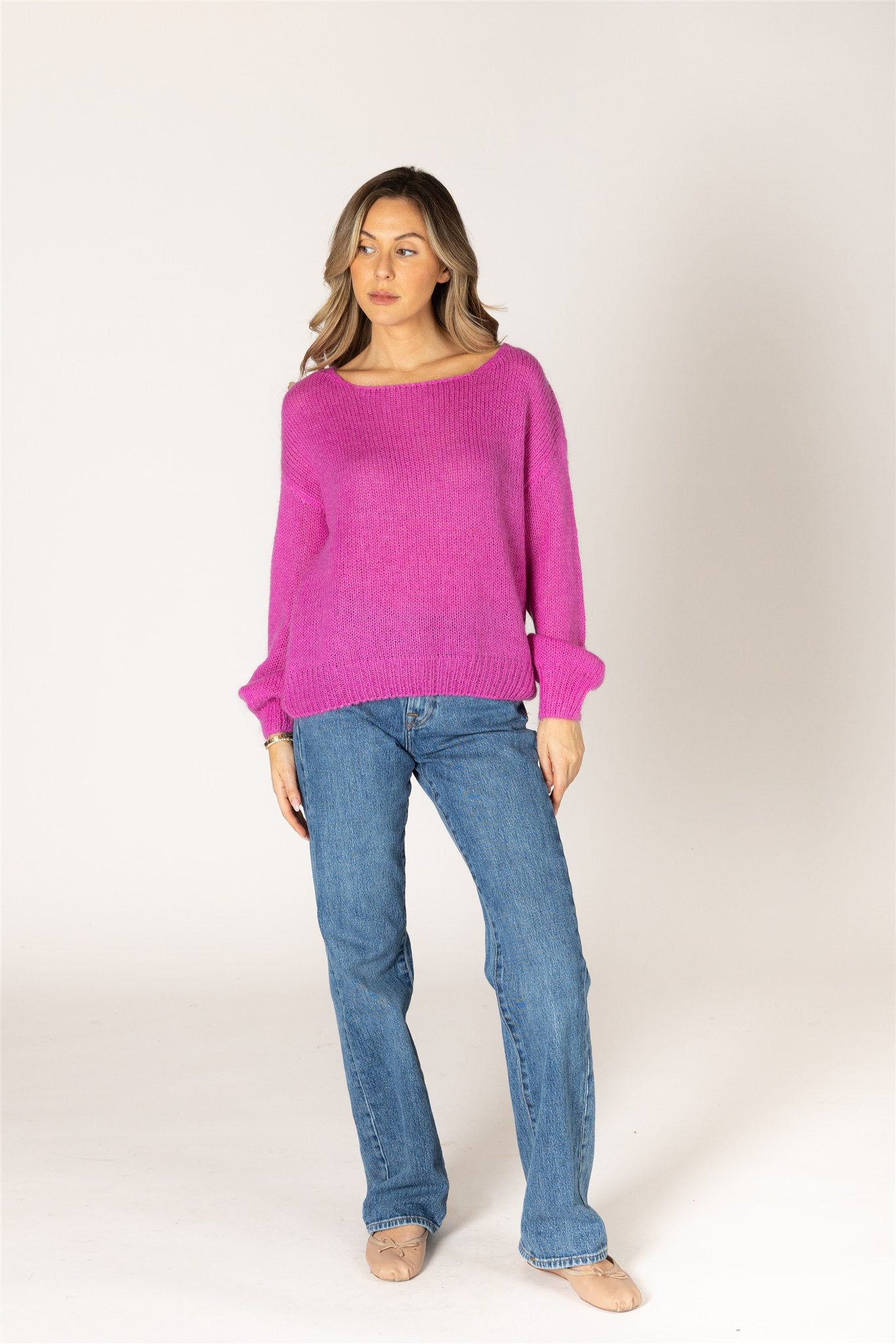 LYLA & LUXE - MARIGOLD MOHAIR PULLOVER SWEATER