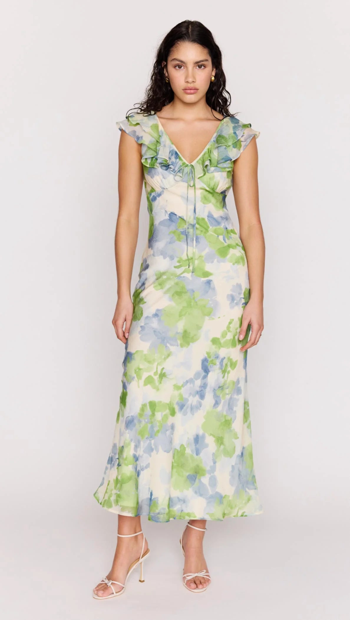 MINKPINK - WOMEN'S CARRIE RIFFLED MIDI DRESS