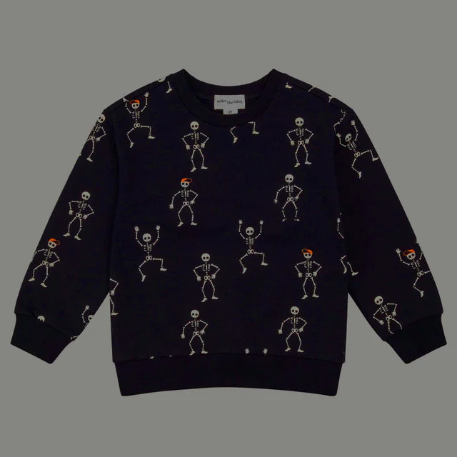 MILES THE LABEL - DANCING SKELETON SWEATSHIRT 