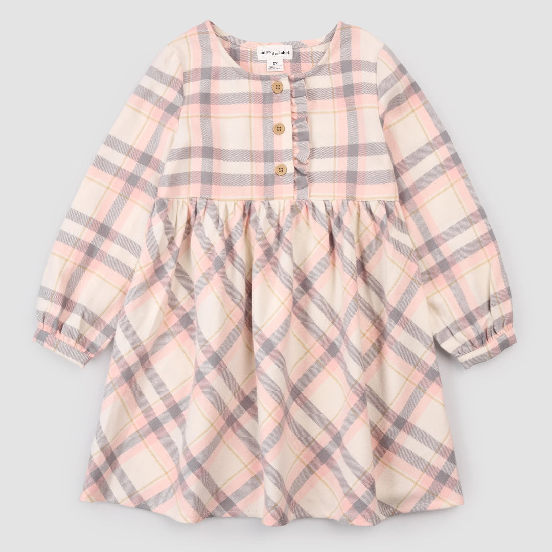 MILES THE LABEL - Plaid Flannel Dress 