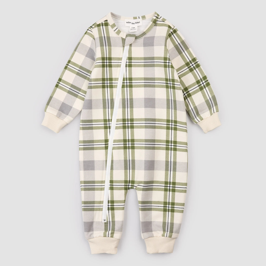 MILES THE LABEL -  Winter Plaid Playsuit