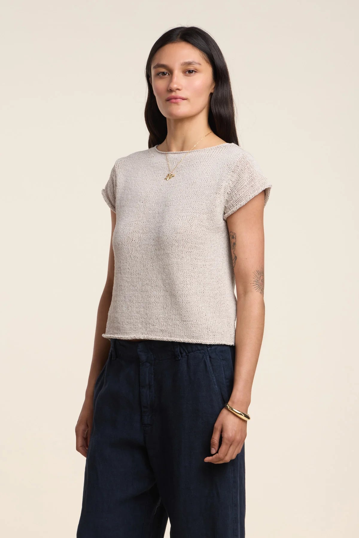 VELVET - WOMEN'S MILOU07 COTTON TAPE TOP