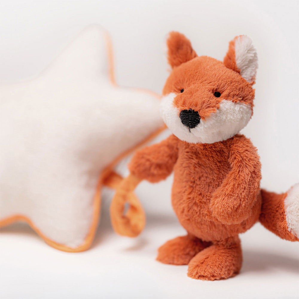 JELLYCAT - PULL TOY BASHFUL FOX CUB MUSICAL PULL