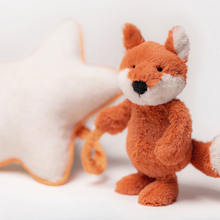 JELLYCAT - PULL TOY BASHFUL FOX CUB MUSICAL PULL