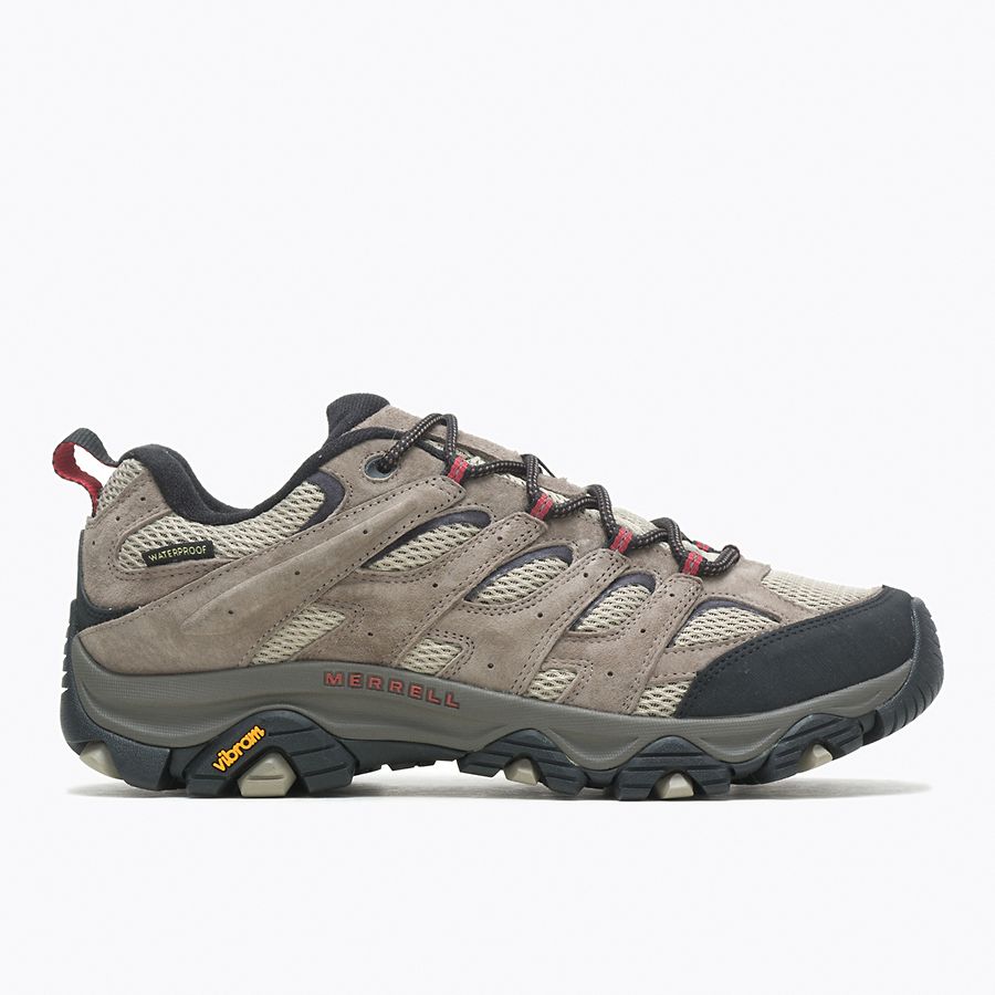 MERRELL- MEN'S MOAB 3 WP HIKING SHOE DARK BROWN