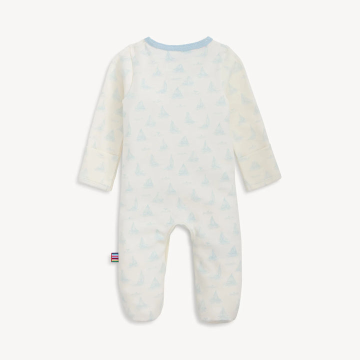 MAGNETIC ME - TINY TIDES BL ORG COT MAGNETIC FOOTIE