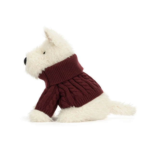 JELLYCAT - MUNRO SCOTTIE DOG WINTER JUMPER OUTFIT