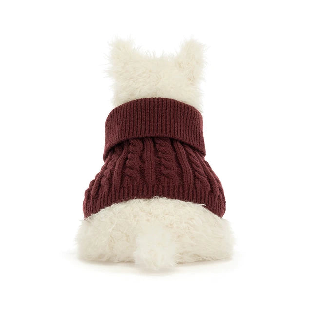 JELLYCAT - MUNRO SCOTTIE DOG WINTER JUMPER OUTFIT