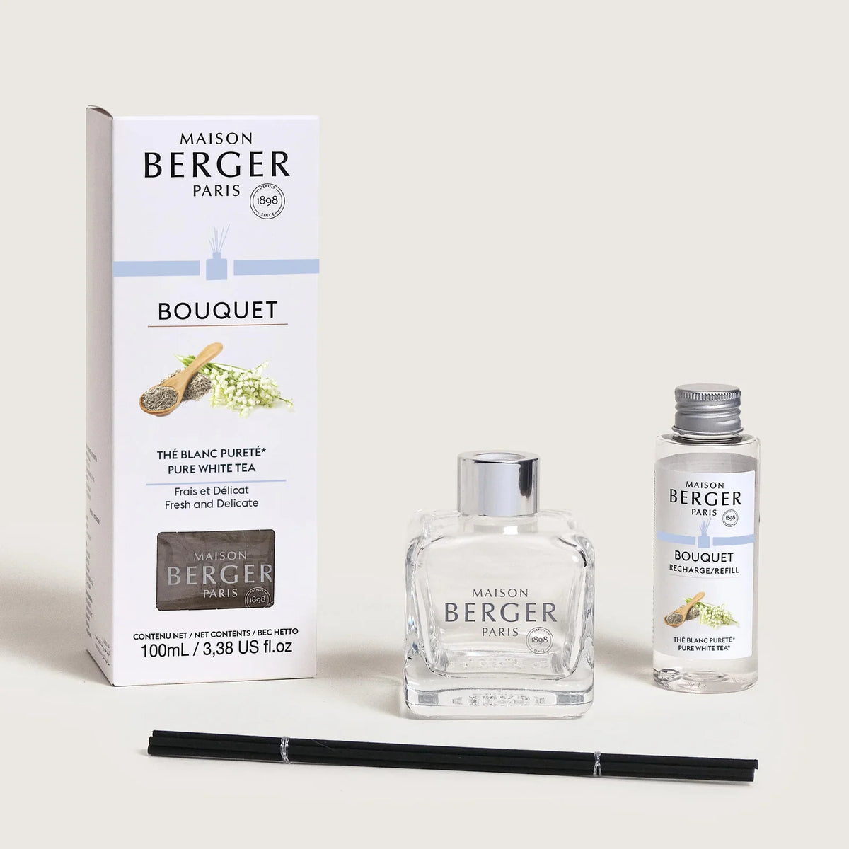 LAMPE BERGER - ICE CUBE DIFF. PURE WHITE TEA