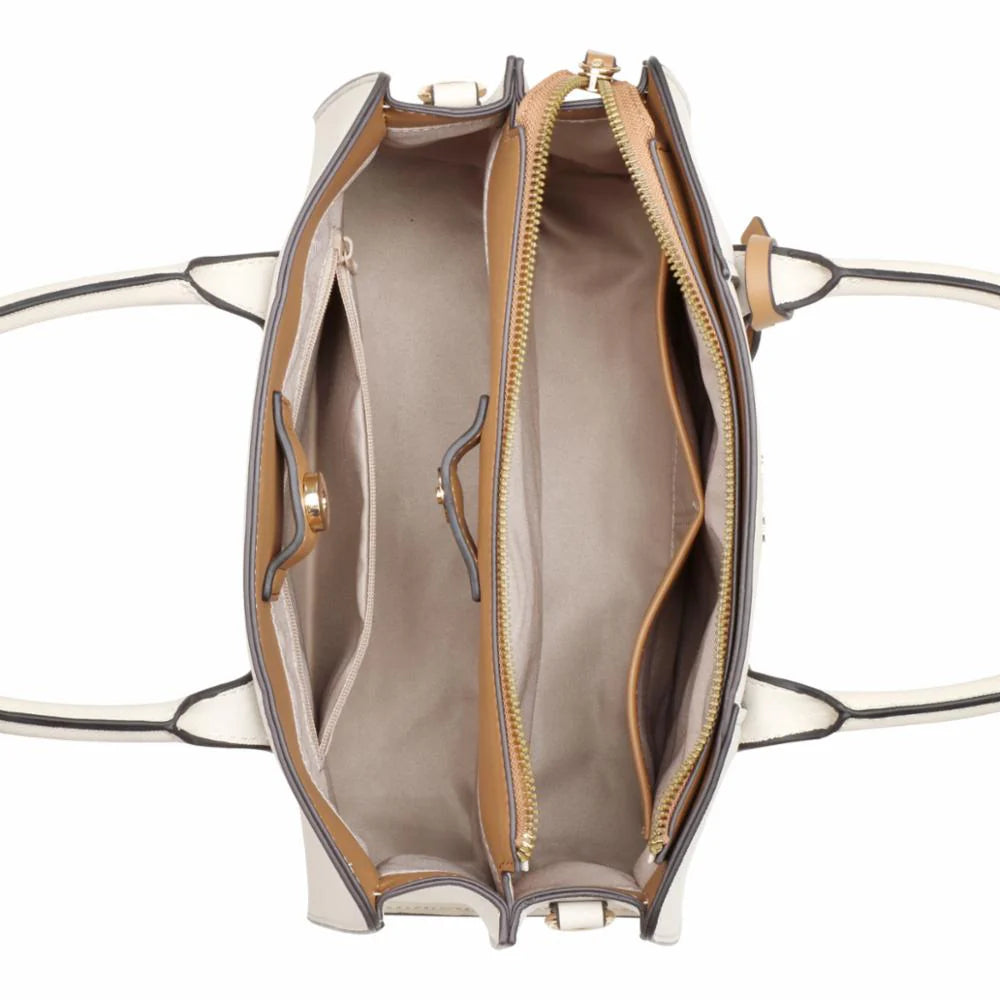 NINE WEST- GRADY 3 COMP SATCHEL HANDBAG