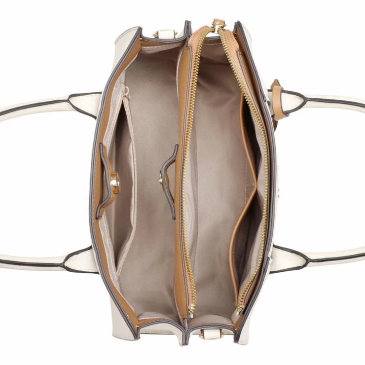 NINE WEST- GRADY 3 COMP SATCHEL HANDBAG