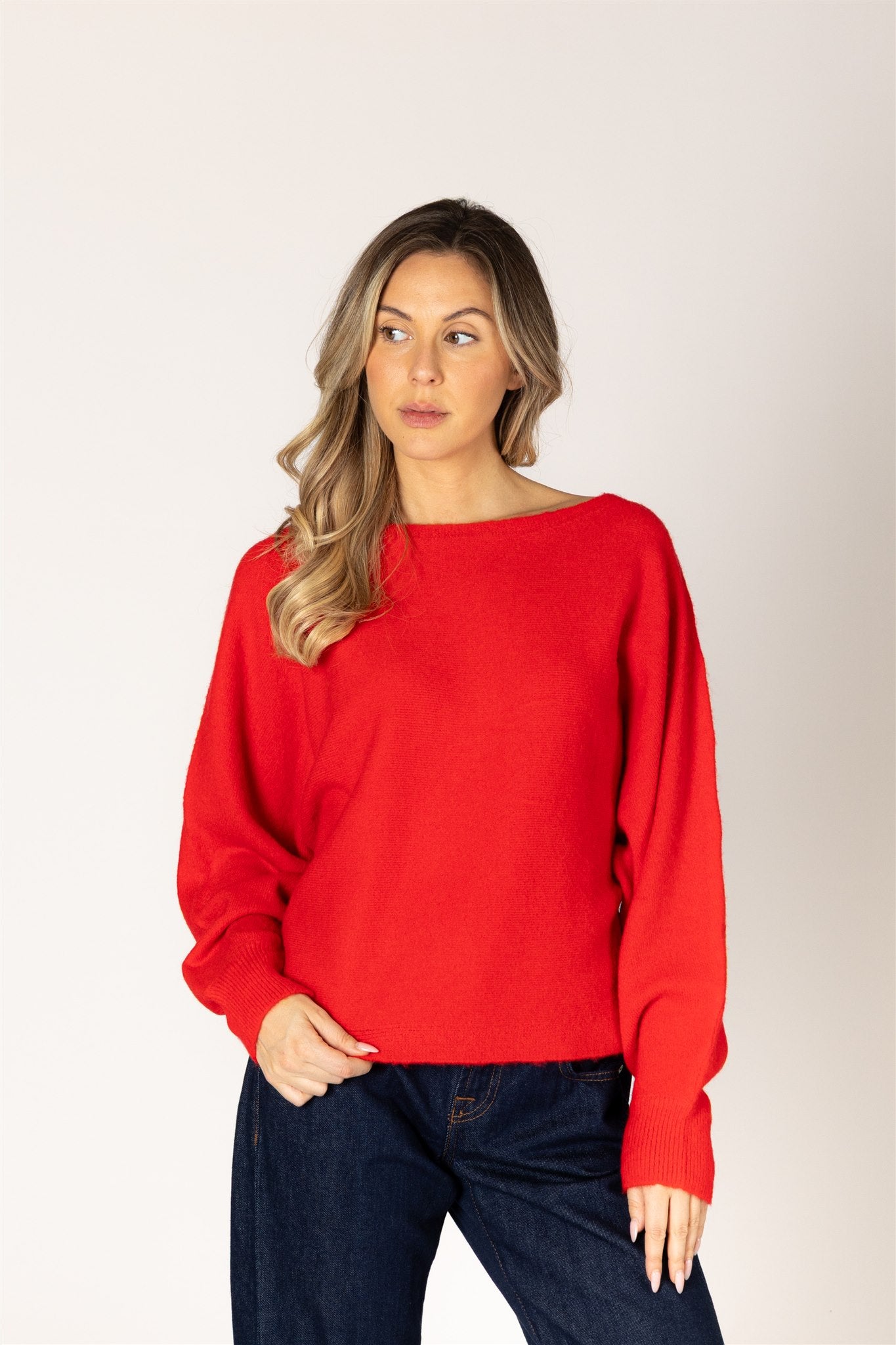 LYLA & LUXE - NOBU MUST HAVE OFF SHOULDER SWEATER
