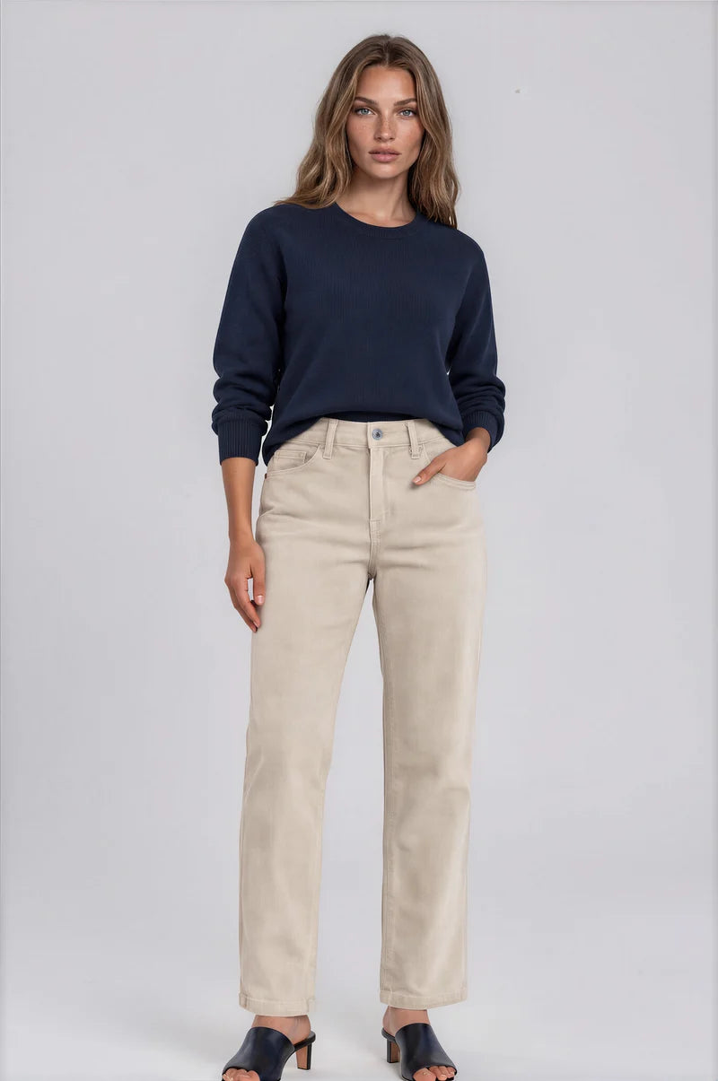 CARRELI - 5-Pocket Straight Leg Corduroy Pant
