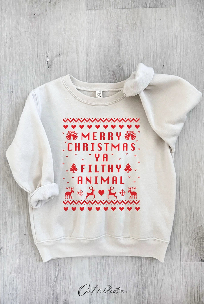 OAT COLLECTION - KIDS "FILTHY ANIMA"L SWEATSHIRT