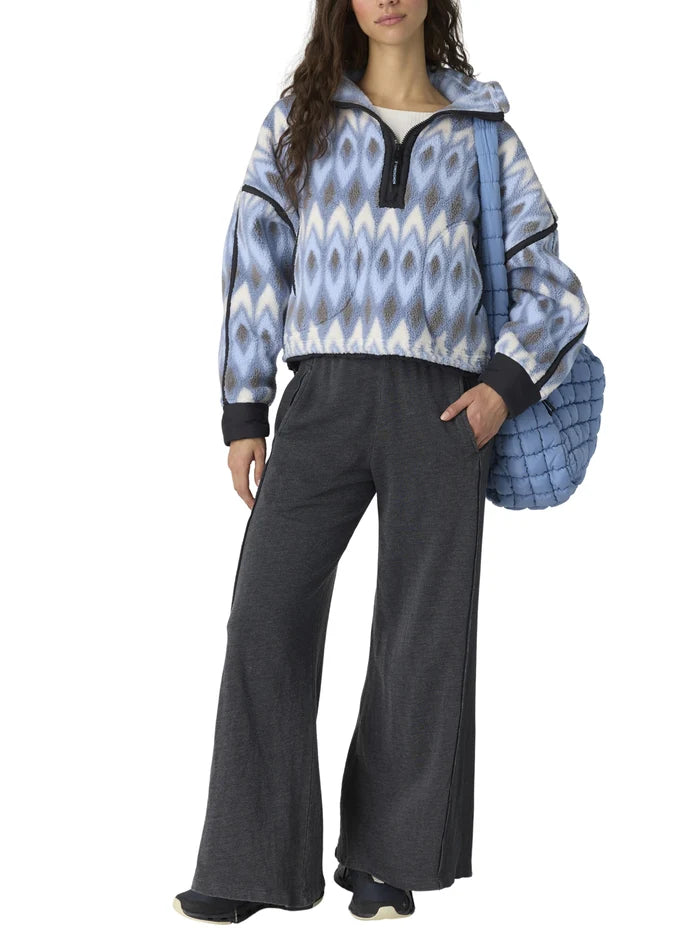 FREE PEOPLE - PRINTED MOUNTAIN HIGH 1/2 ZIP