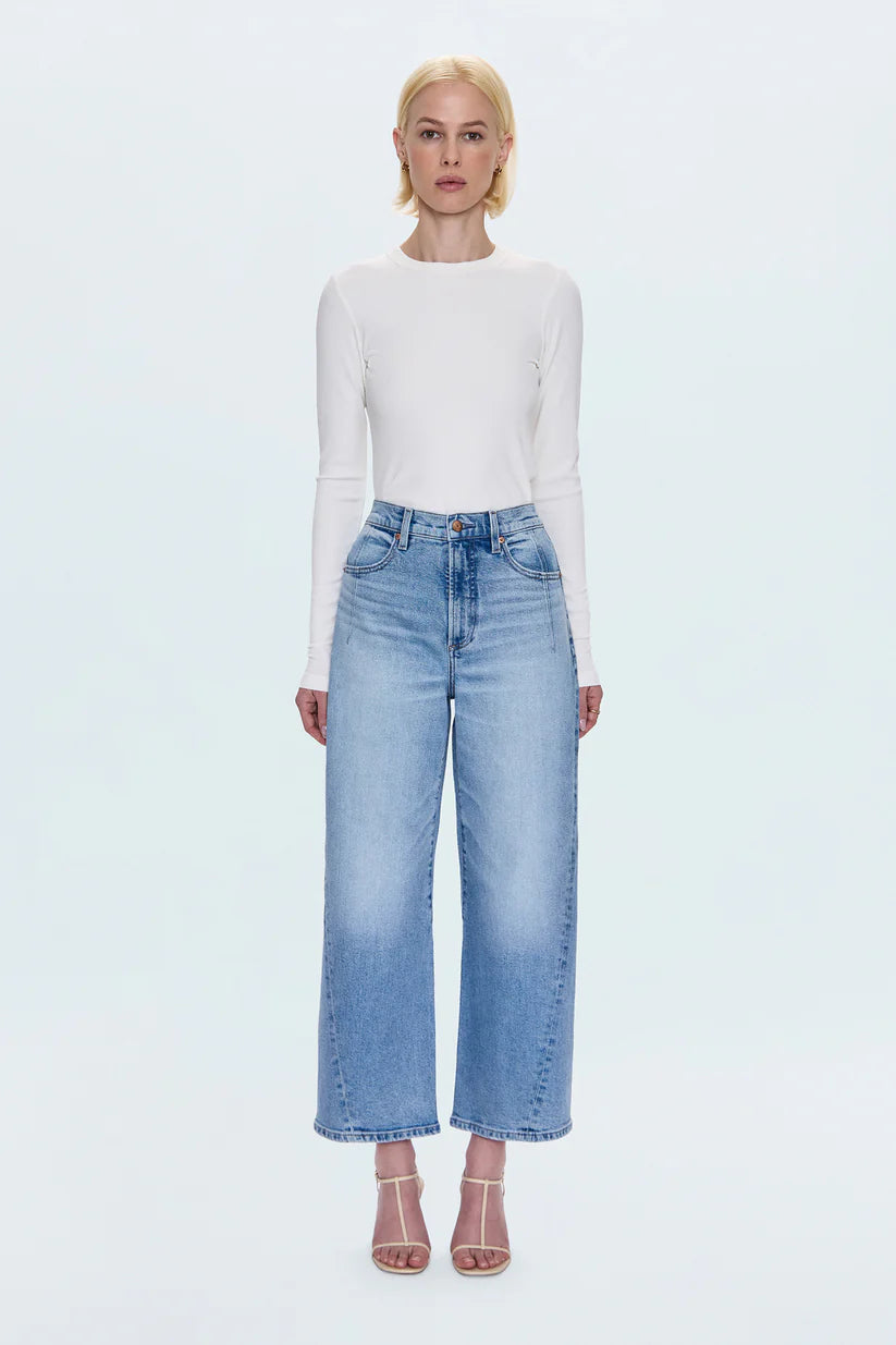 PISTOLA - WOMEN'S HIGH RISE BOWED ANKLE KYRA PANT 