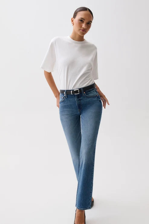 PISTOLA - ALEKS MID RISE STRAIGHT LONG PANT