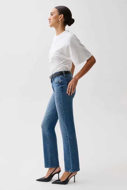 PISTOLA - ALEKS MID RISE STRAIGHT LONG PANT