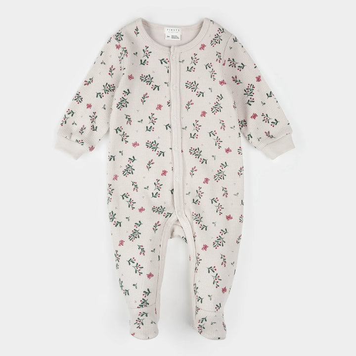 PETIT LEM - WINTERBERRY HOLLY PRINT SLEEPER