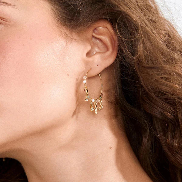 PILGRIM - TOVIN EARRINGS GOLD-PLATED - GOLD PLATED