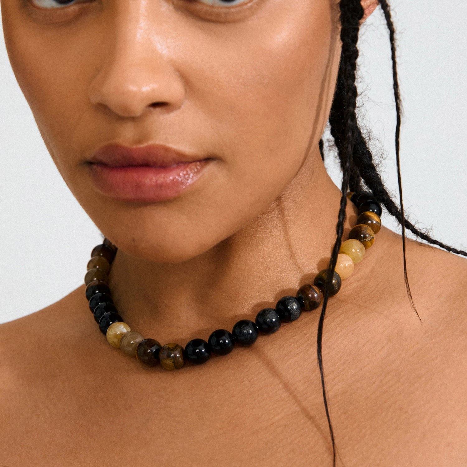 PILGRIM - STILL NECKLACE GOLD/BROWN